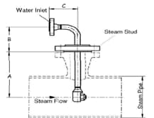 Погружной пароохладитель